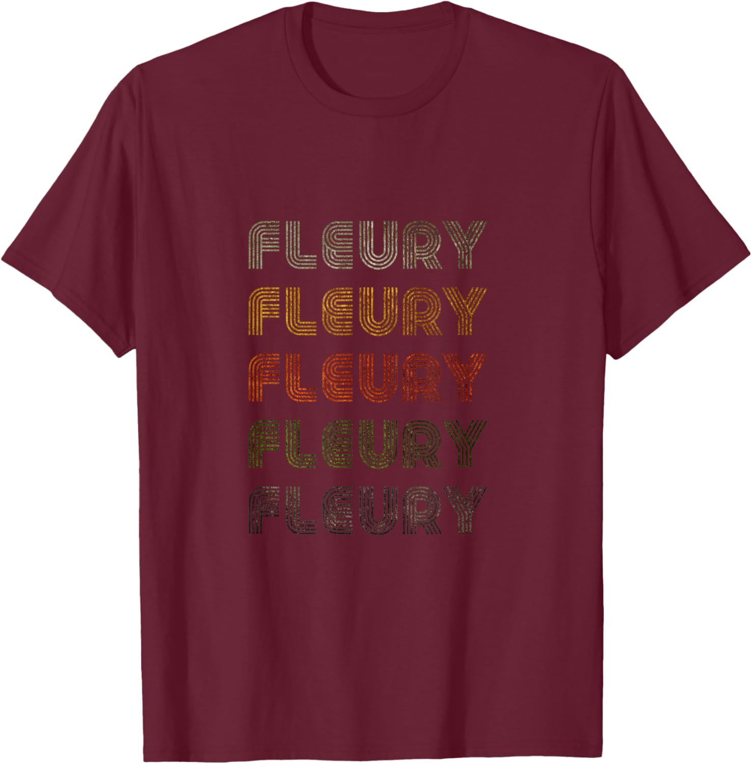 Love Heart Fleury Grunge Vintage Style Black Fleury T-Shirt - T-Shirt | Maroon