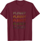 Love Heart Fleury Grunge Vintage Style Black Fleury T-Shirt - T-Shirt | Maroon