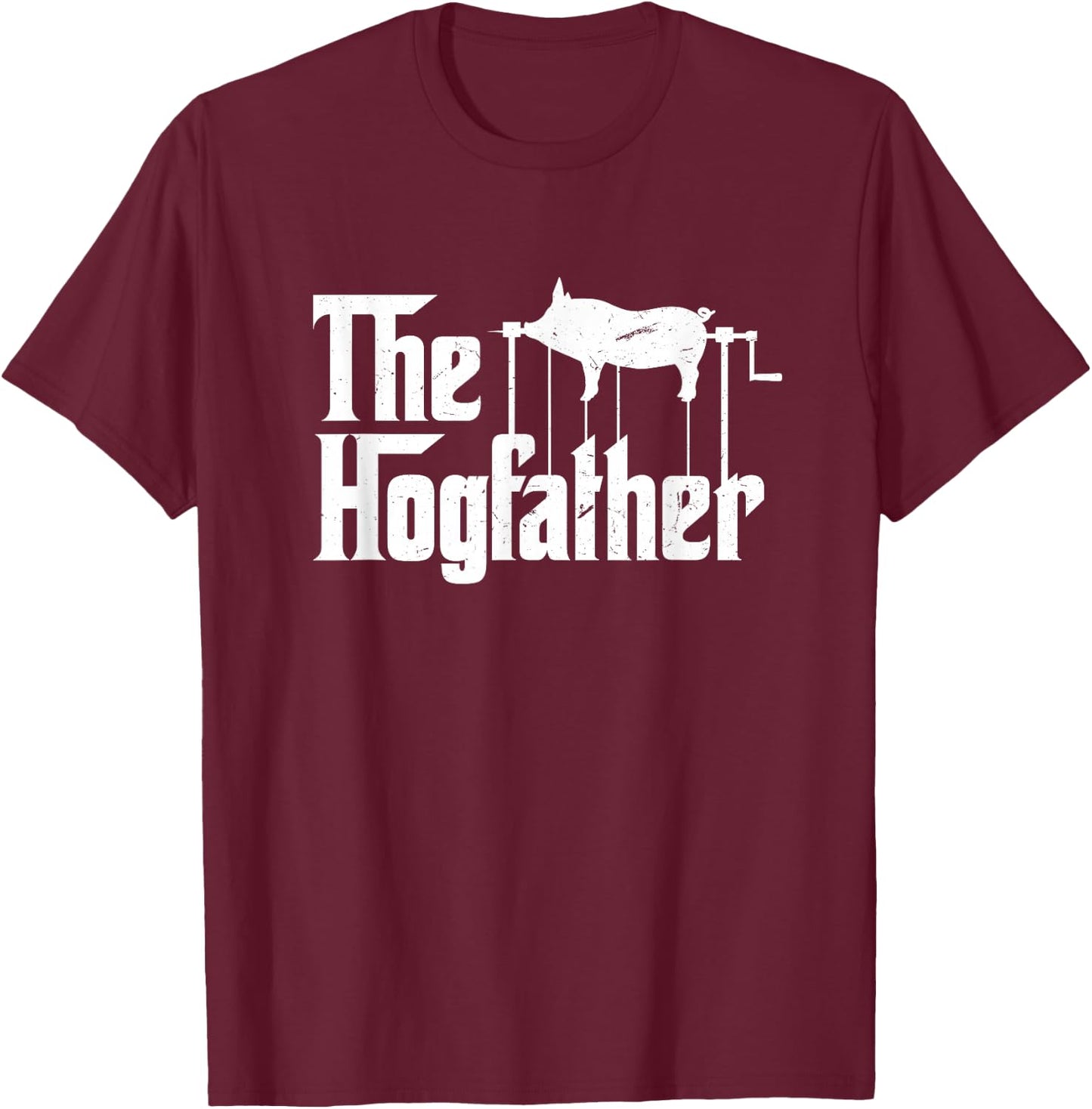 The Hogfather Barbecue Chef Funny BBQ Grill Master T-Shirt - T-Shirt | Maroon