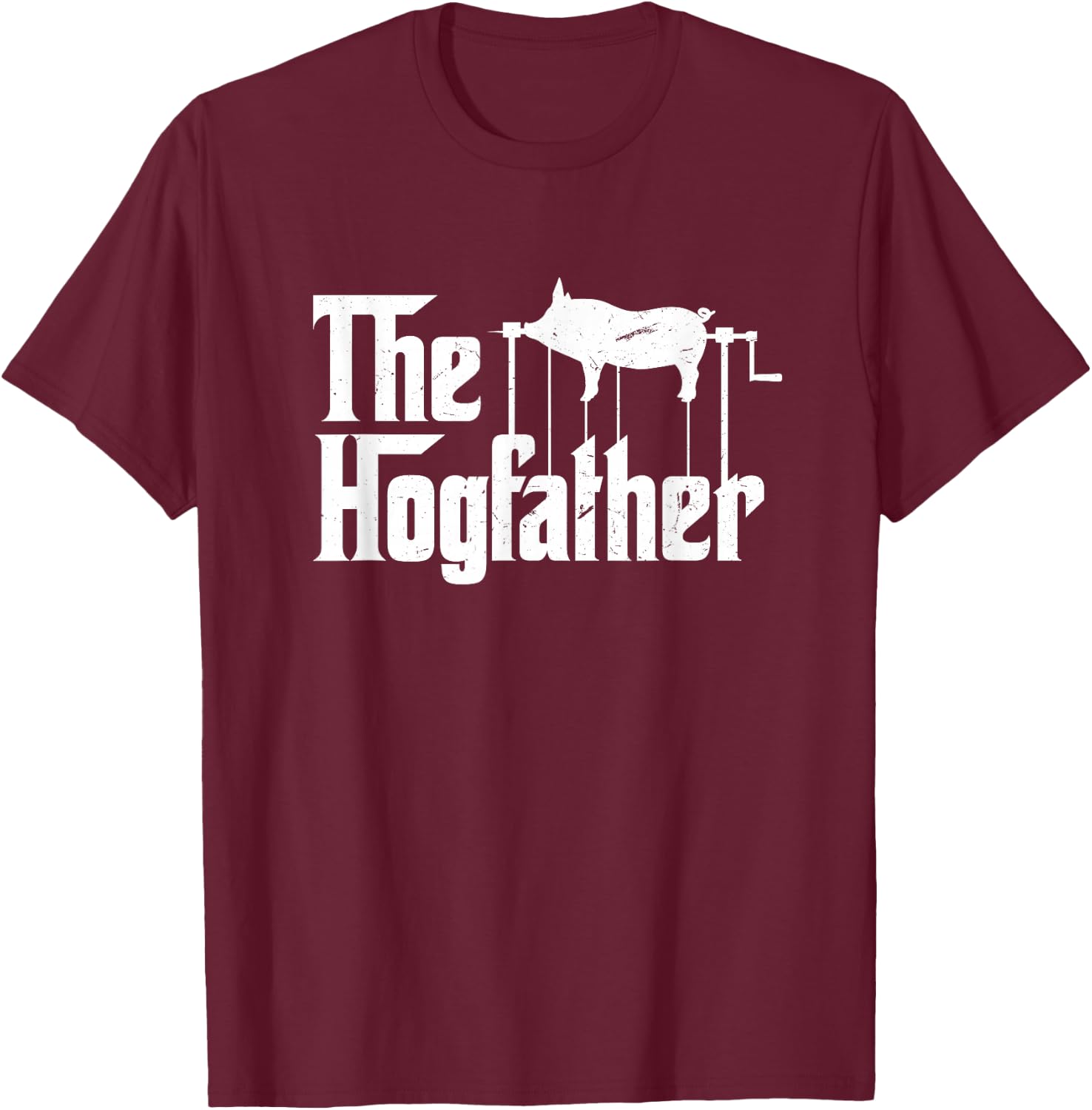 The Hogfather Barbecue Chef Funny BBQ Grill Master T-Shirt - T-Shirt | Maroon