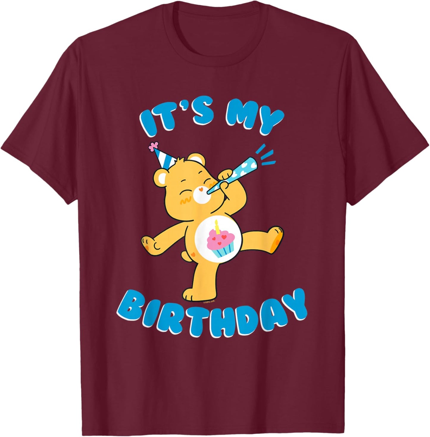 Care Bears: Unlock the Magic Birthday Bear, It's My Birthday T-Shirt - T-Shirt | Maroon