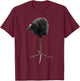 Pukeko Meme -Adults, Kids Classic Straight Black T-Shirt - T-Shirt | Maroon