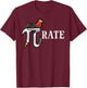 Pirate Pi Funny Math Pie Halloween Costume Teacher Men Women T-Shirt - T-Shirt | Maroon