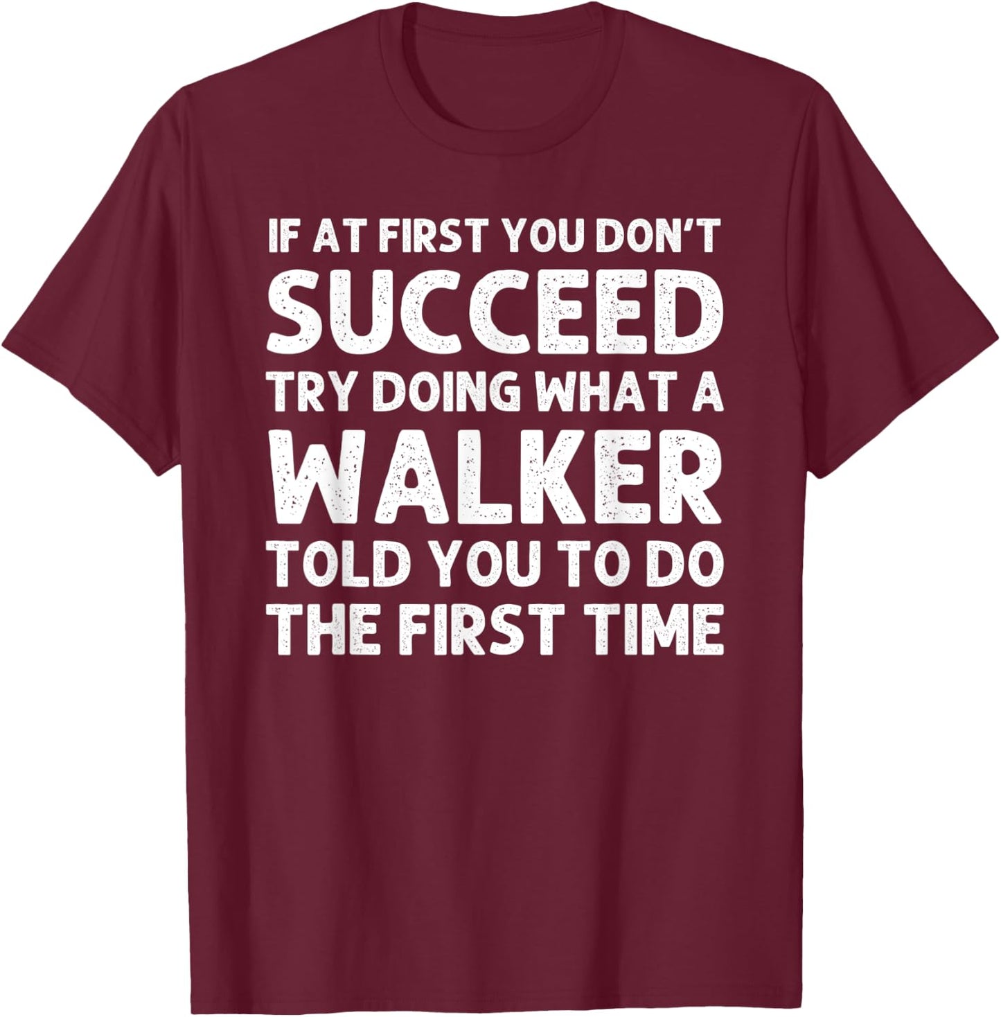 WALKER Funny Surname Family Tree Birthday Reunion Idea T-Shirt - T-Shirt | Maroon