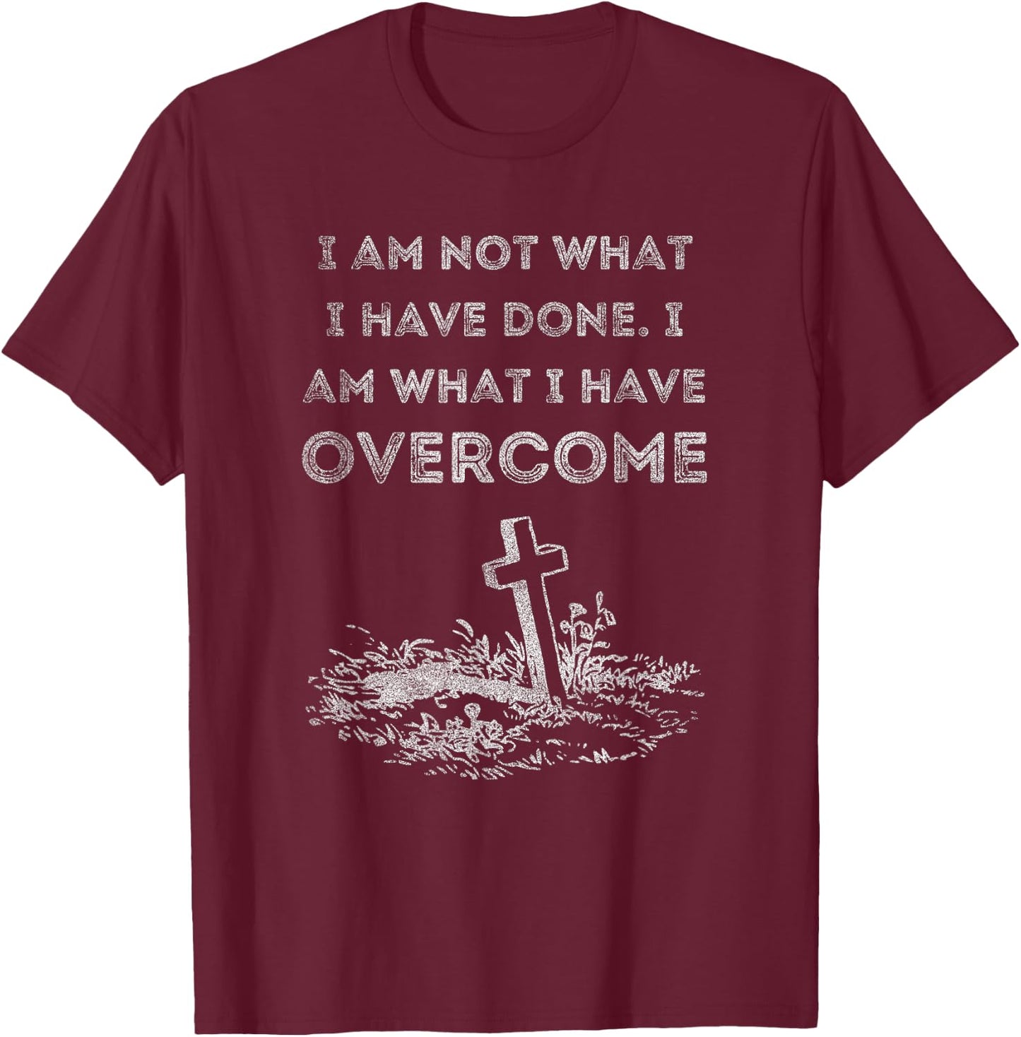 Celebrate Recovery Christian Cross Jesus Christ T-Shirt - T-Shirt | Maroon