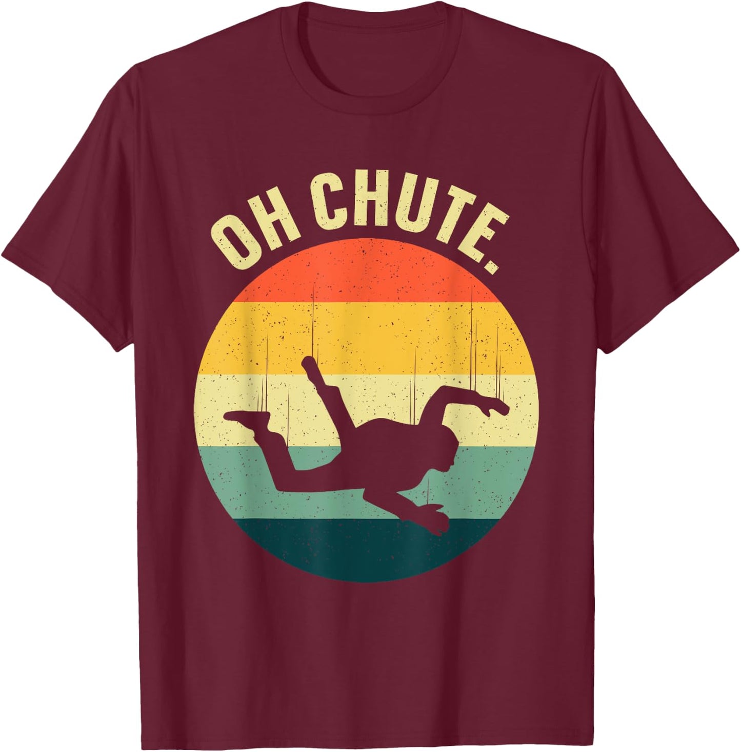 Skydiving Art Women Parachute Skydiver Paragliding T-Shirt - T-Shirt | Maroon