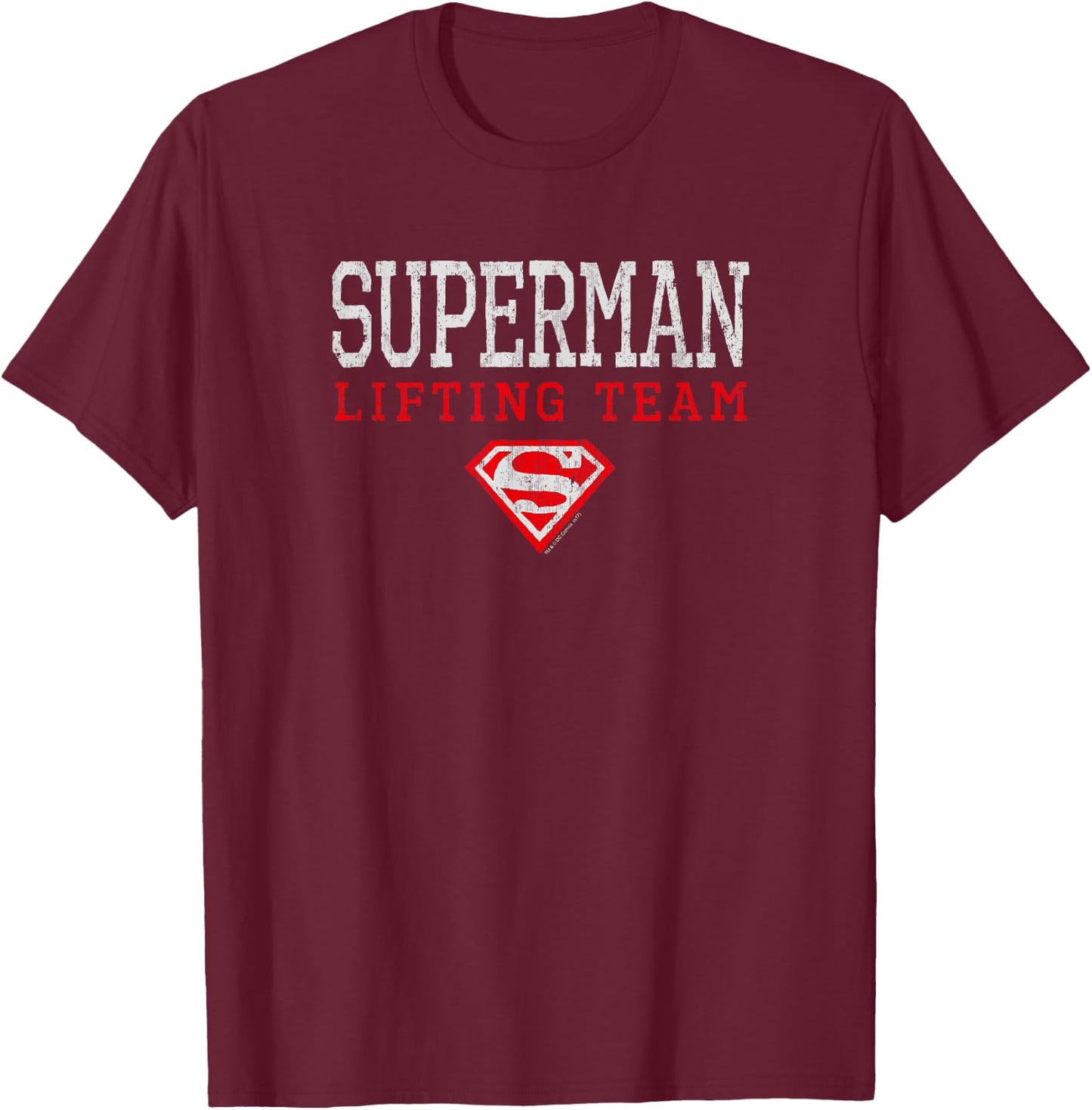 Superman Lifting Team T-Shirt - T-Shirt | Maroon