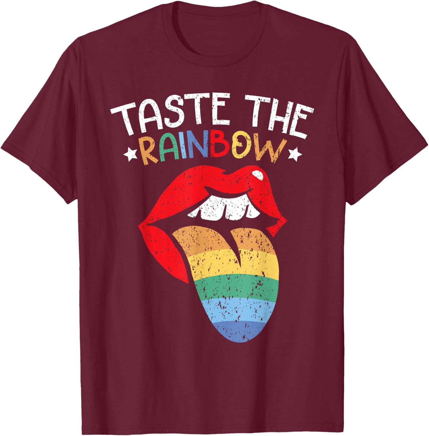 Taste The Rainbow Lover Rainbow Whisperer T-Shirt - T-Shirt | Maroon