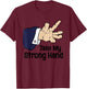 Funny Halloween Take My Strong Hand , Women T-Shirt - T-Shirt | Maroon