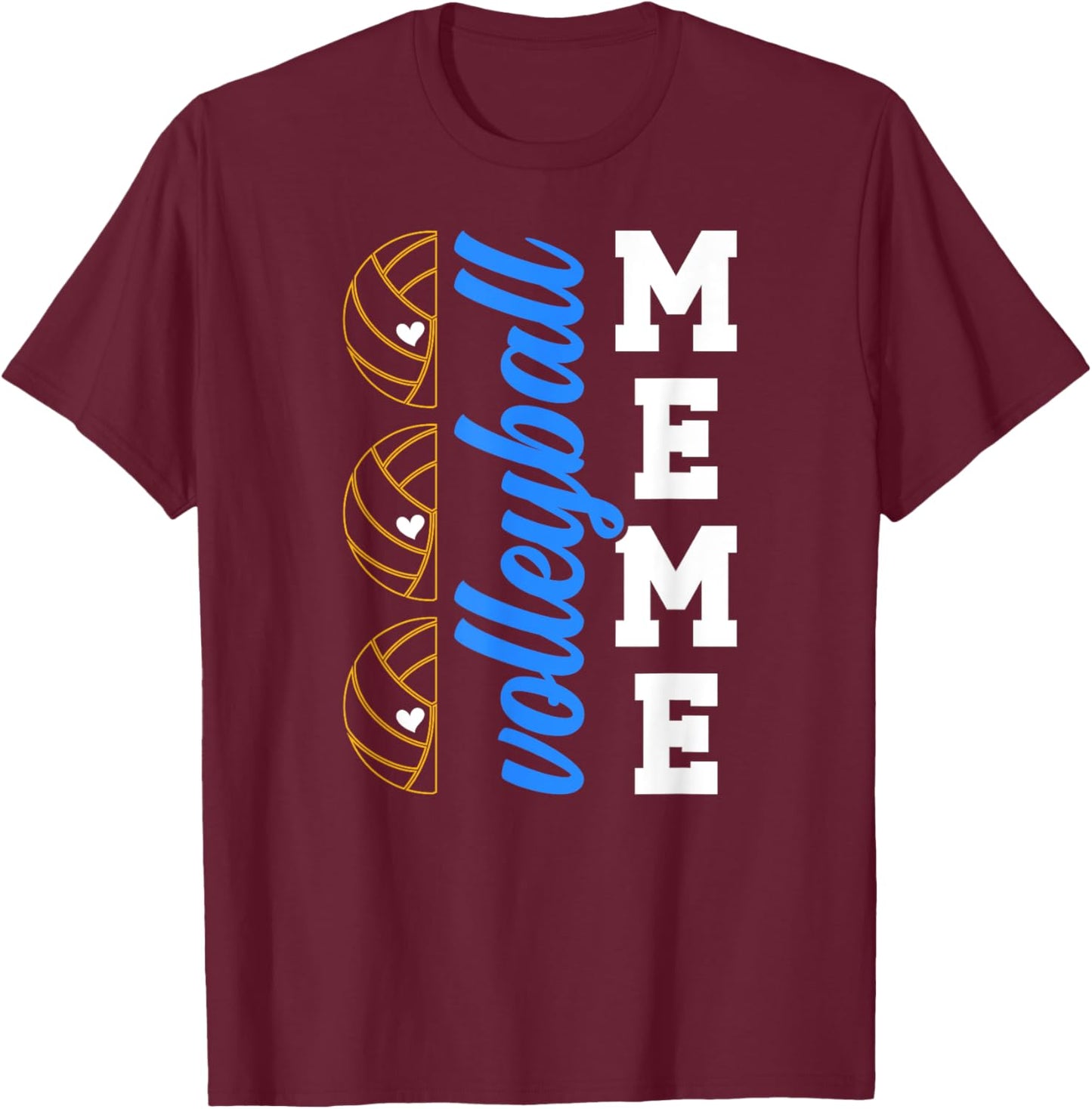 Volleyball Meme Grandma Meme Of A Volleyball Player Meme T-Shirt - T-Shirt | Maroon