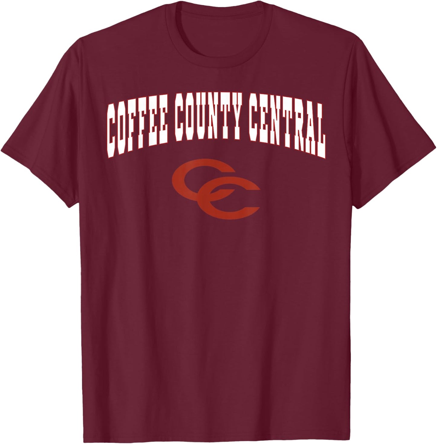 Coffee County Central High School Red Raiders C2 T-Shirt - T-Shirt | Maroon