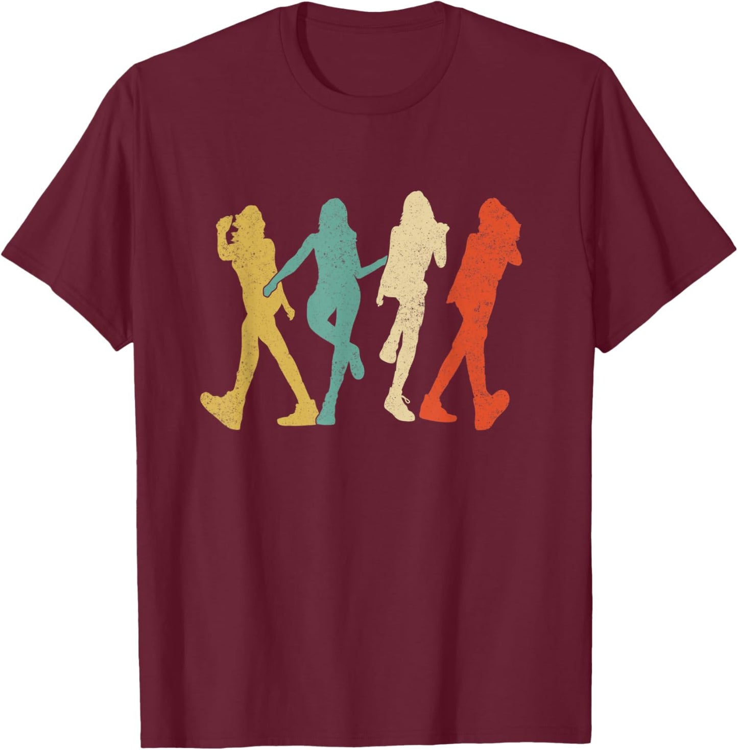 Shuffle Dance Running Man Shuffling X Dancer Step Pocket T-Shirt - T-Shirt | Maroon