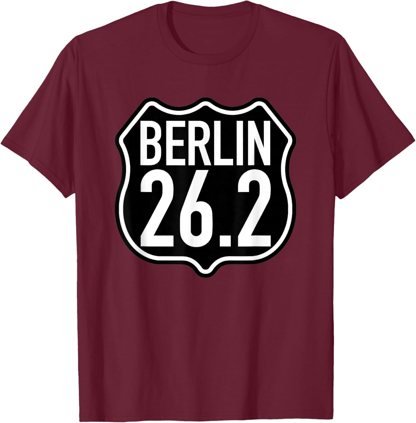 Berlin 26.2 Miles Marathon T-Shirt - T-Shirt | Maroon