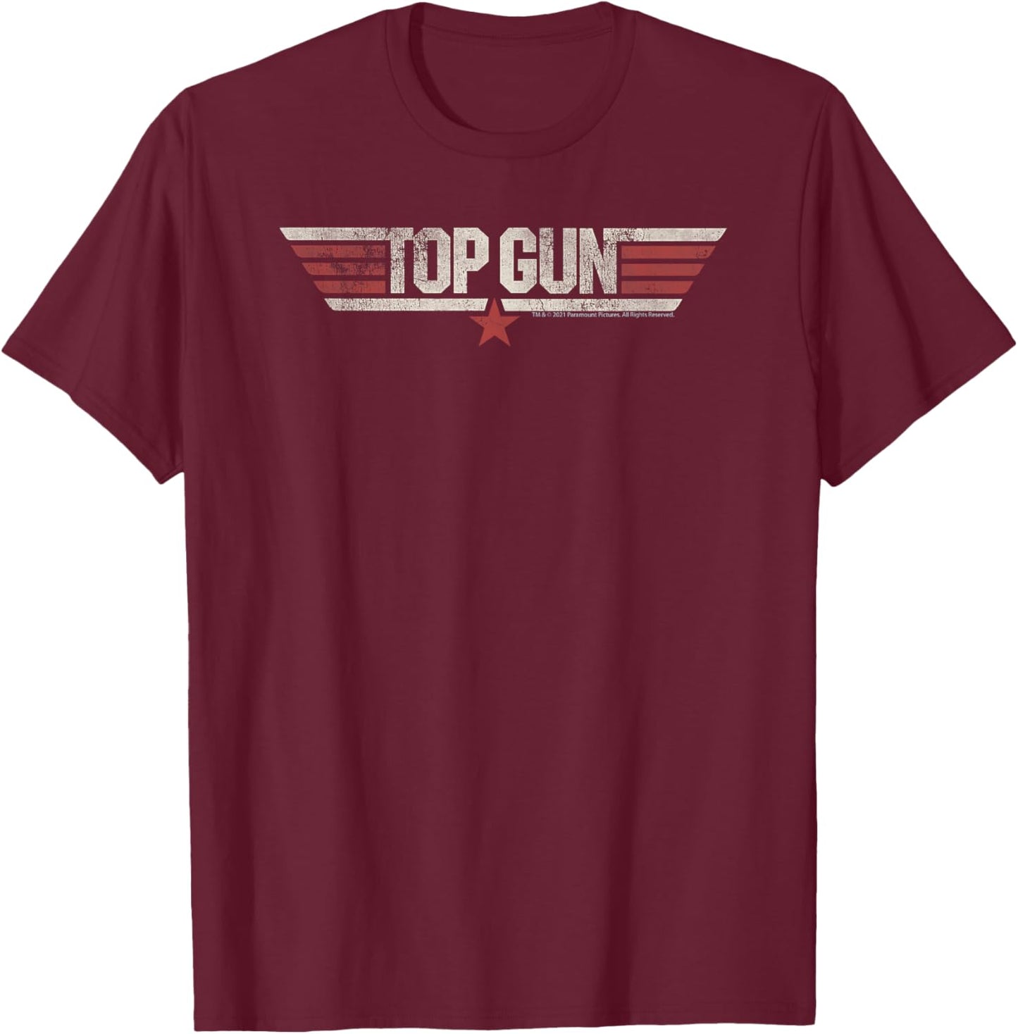 Top Gun Classic Logo T-Shirt - T-Shirt | Maroon