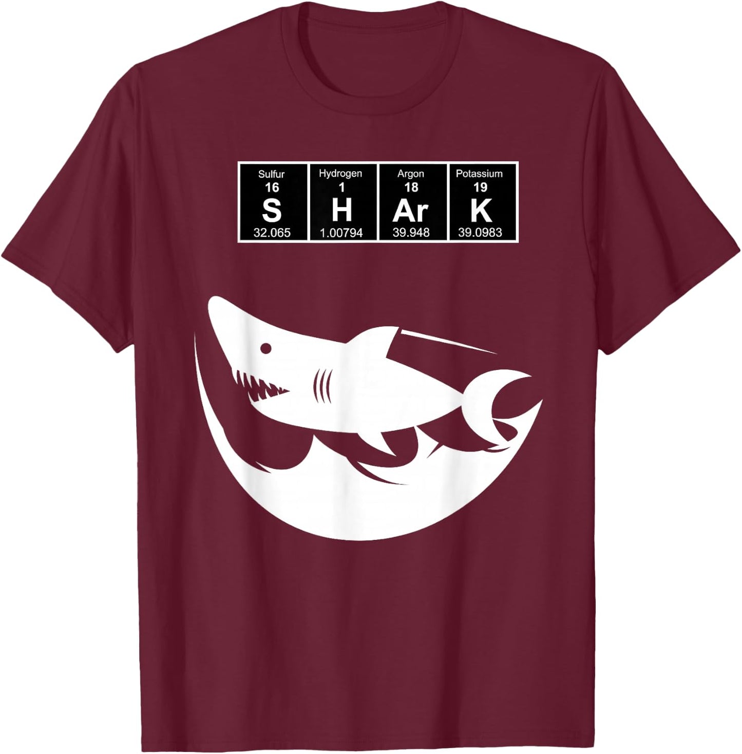 Shark Costume Kids - Shark Outfit Adult T-Shirt - T-Shirt | Maroon