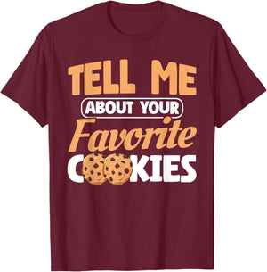 Your Favorite Cookie Chocolate Chip Cookie T-Shirt - T-Shirt | Maroon