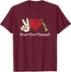 Peace Love Clarinet T-Shirt - T-Shirt | Maroon