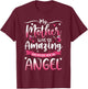 Christian Mom My Mother Was So Amazing GOD Made Her An Angel T-Shirt - T-Shirt | Maroon