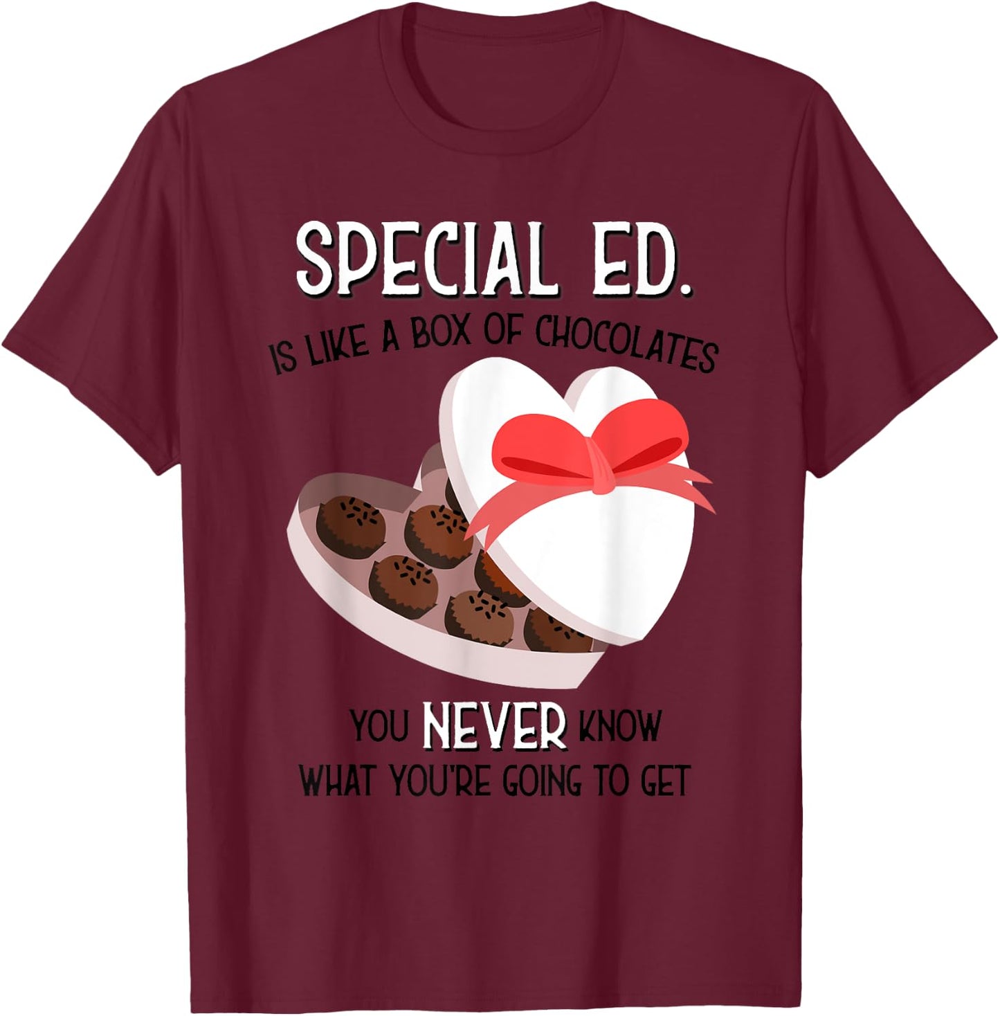 Special Ed School Teacher T shirt Valentine s Day Gift Kids T-Shirt - T-Shirt | Maroon