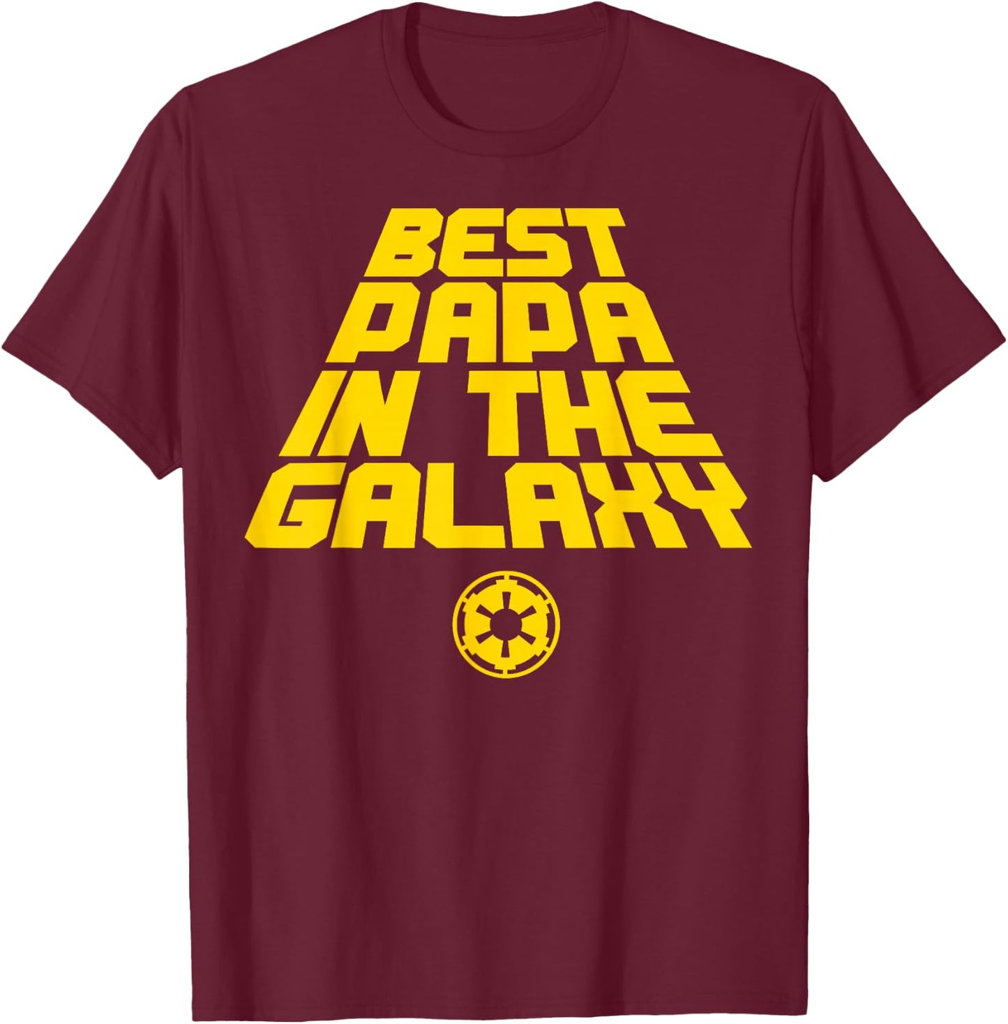 Star Wars Best Papa In The Galaxy T-Shirt - T-Shirt | Maroon