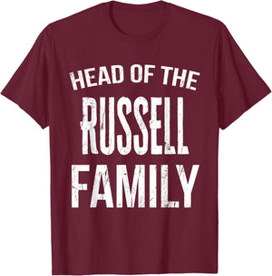 Head Of The Russell Family Reunion T-Shirt - T-Shirt | Maroon