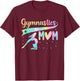 Gymnastics Mom Tie Dye Handstand Girls Women Gymnast T-Shirt - T-Shirt | Maroon