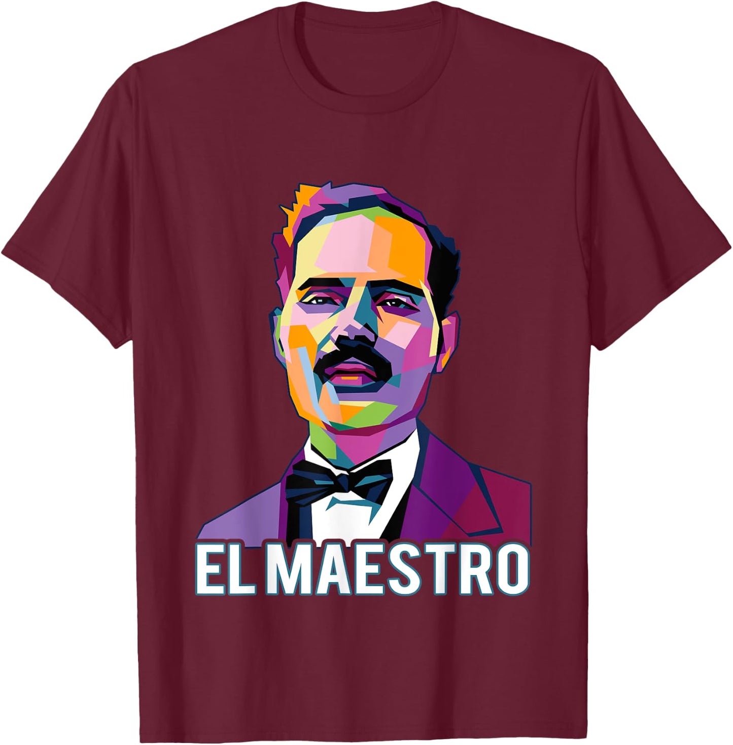 Pedro Albizu Campos Puerto Rico El Maestro Resiste Pop Art T-Shirt - T-Shirt | Maroon