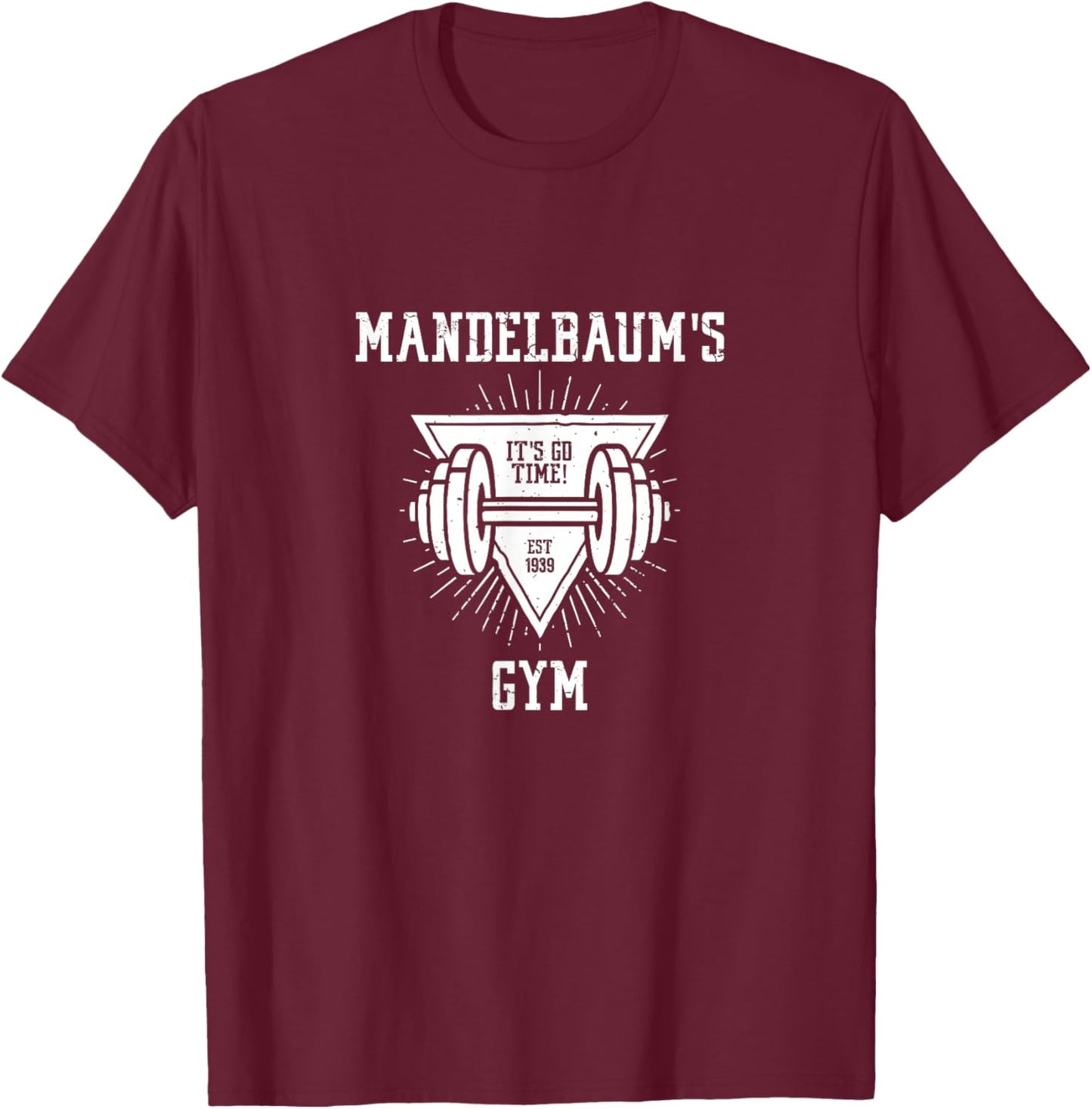 Mandelbaum's Gym T-Shirt - T-Shirt | Maroon
