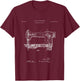 Sewing Machine Patent - sewing T-Shirt - T-Shirt | Maroon