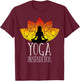 Yoga Instructor Trainer Teacher Namaste Zen Mindfulness Yoga T-Shirt - T-Shirt | Maroon