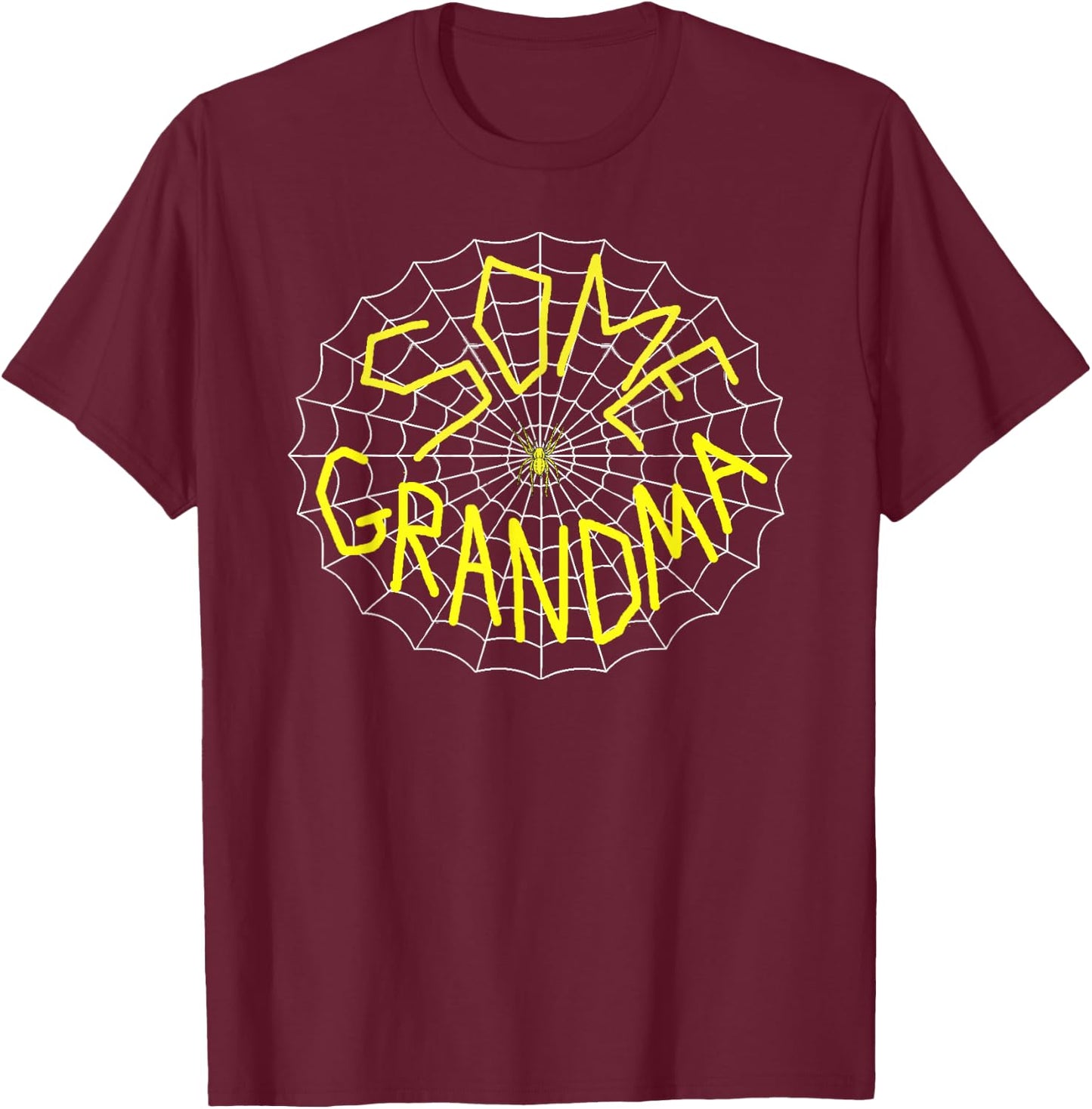 Charlotte's Some Grandma Spider Web T-Shirt - T-Shirt | Maroon