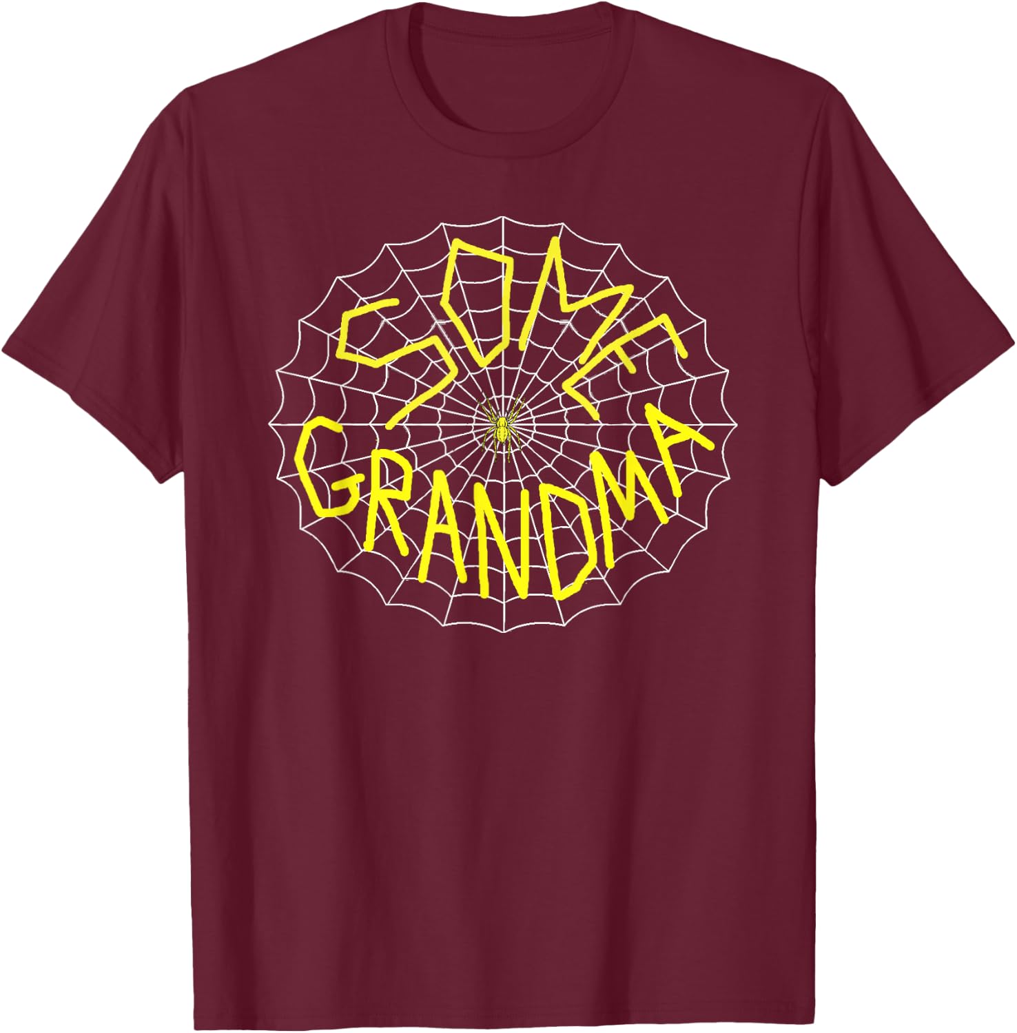 Charlotte's Some Grandma Spider Web T-Shirt - T-Shirt | Maroon