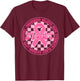 Faith Hope Love Pink Ribbon Breast Cancer Awareness Month T-Shirt - T-Shirt | Maroon
