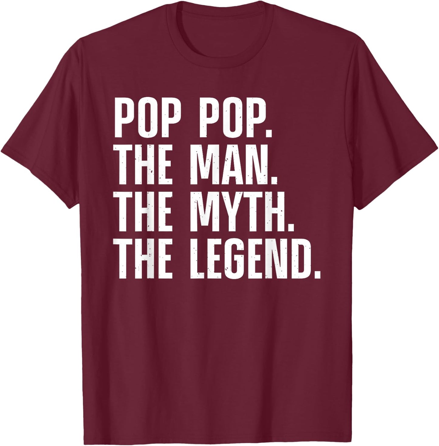 Pop Pop Art For Grandpa Grandfather From Grandkids Pop Pop T-Shirt - T-Shirt | Maroon