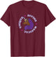 Afro Unicorn Unique Divine Magical Unique Purple Mane T-Shirt - T-Shirt | Maroon