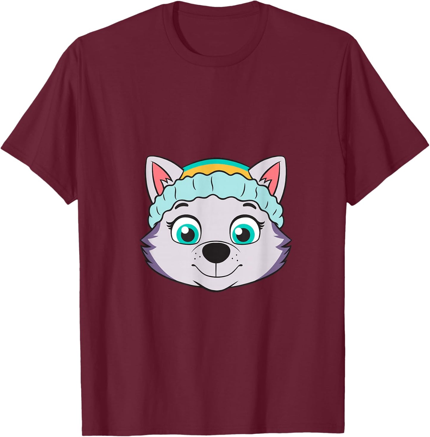 Skye Paw Patrol Face T-Shirt - T-Shirt | Maroon