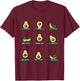 Funny Avocado Yoga Fitness Funny Exercising Gym Avocado T-Shirt - T-Shirt | Maroon