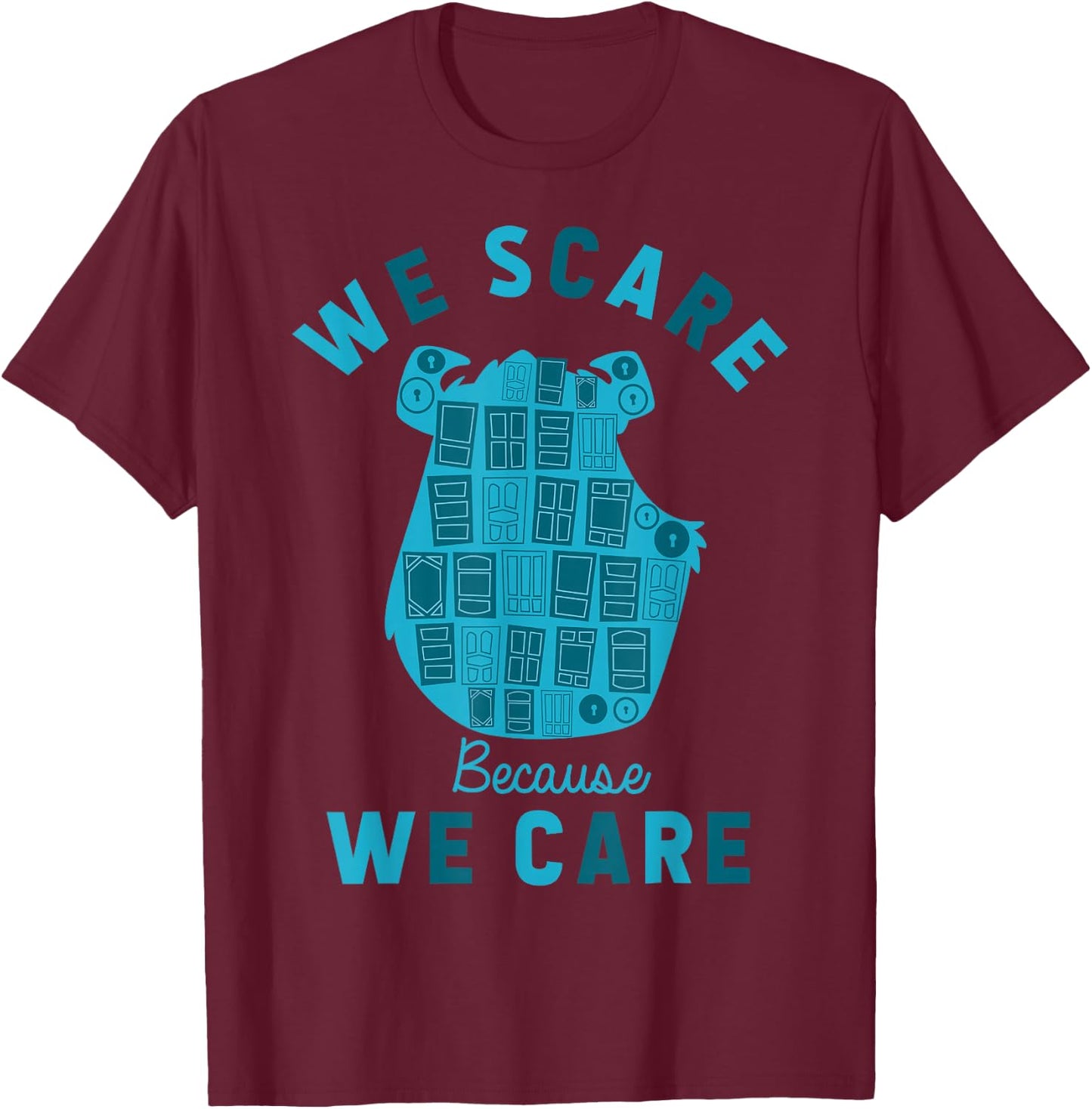Disney Pixar Monsters University Sulley Scare T-Shirt - T-Shirt | Maroon