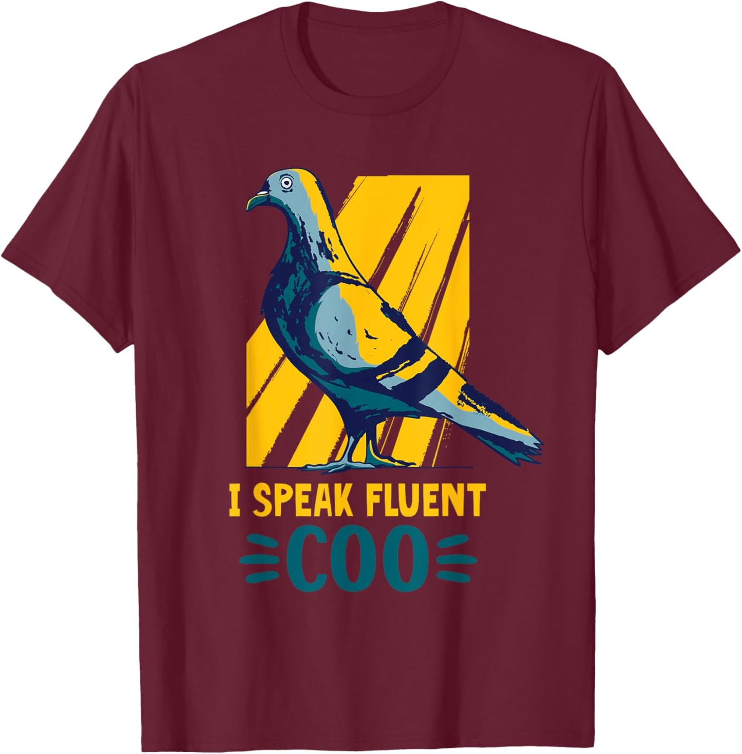 Birdwatching Pigeon Lover T-Shirt - T-Shirt | Maroon
