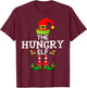 The Hungry Elf Christmas Family Matching Pajama T-Shirt - T-Shirt | Maroon