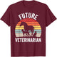 Future Veterinarian Boy Girl Veterinary Vet Costume T-Shirt - T-Shirt | Maroon