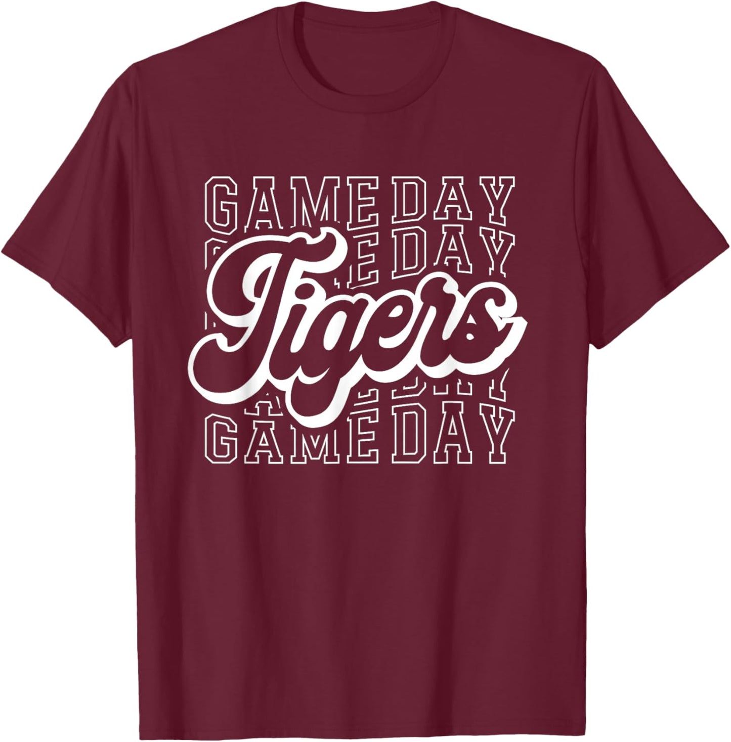 Tigers Sports Mascot - For Tigers Team Football Baseball T-Shirt - T-Shirt | Maroon