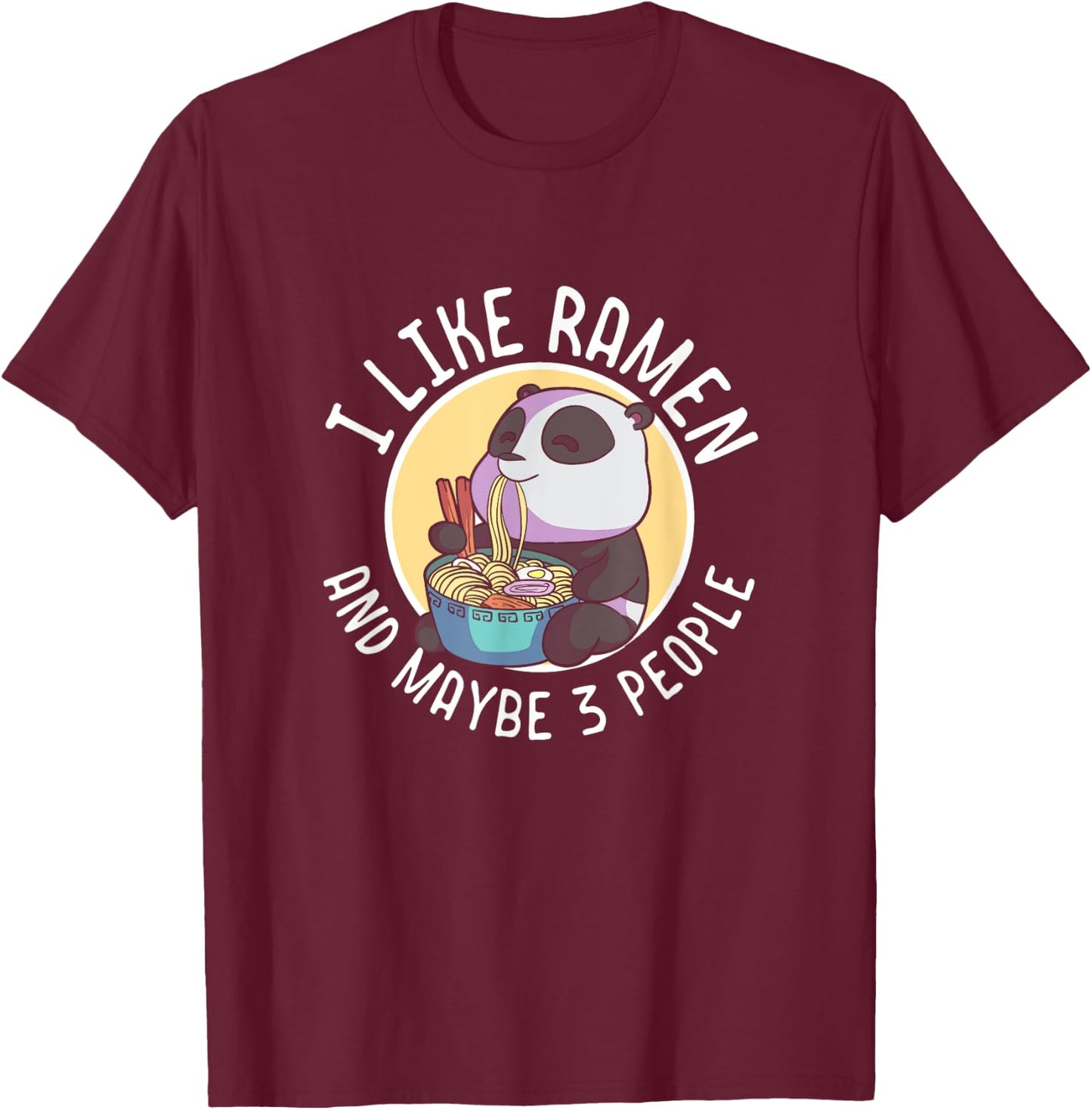 I Like Ramen Lover Gift Japanese Noodles Anime Lover Girls T-Shirt - T-Shirt | Maroon