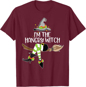 Im the Hangry Witch Halloween Matching Group Costume T-Shirt - T-Shirt | Maroon