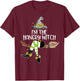 Im the Hangry Witch Halloween Matching Group Costume T-Shirt - T-Shirt | Maroon