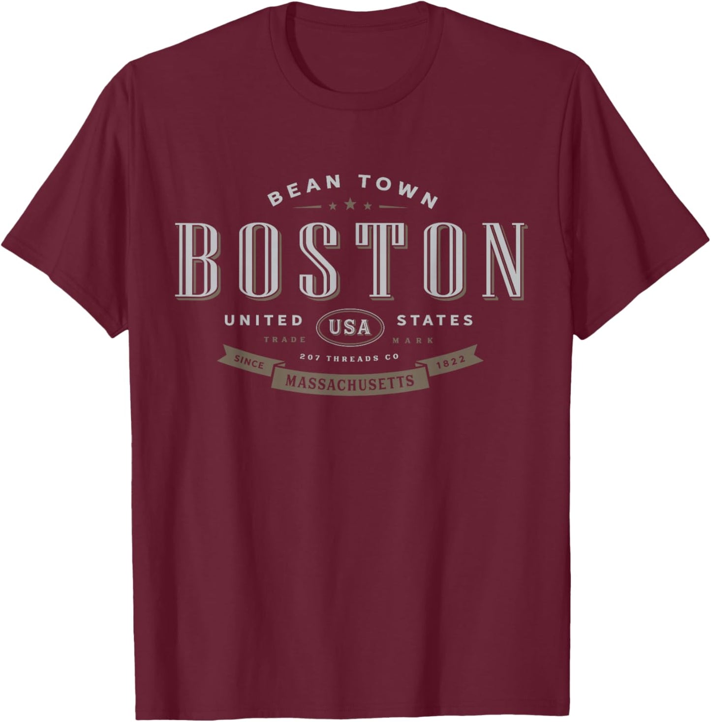 City of Boston T-Shirt - T-Shirt | Maroon