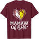Mamaw Of Both Baseball Softball Mamaw Mothers Day T-Shirt - T-Shirt | Maroon