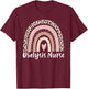 Dialysis Nurse RN Nephrology Registered rainbow Kidney RN T-Shirt - T-Shirt | Maroon