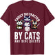 Cats Side Quest Easily Distracted Side Quests Gaming Dice T-Shirt - T-Shirt | Maroon