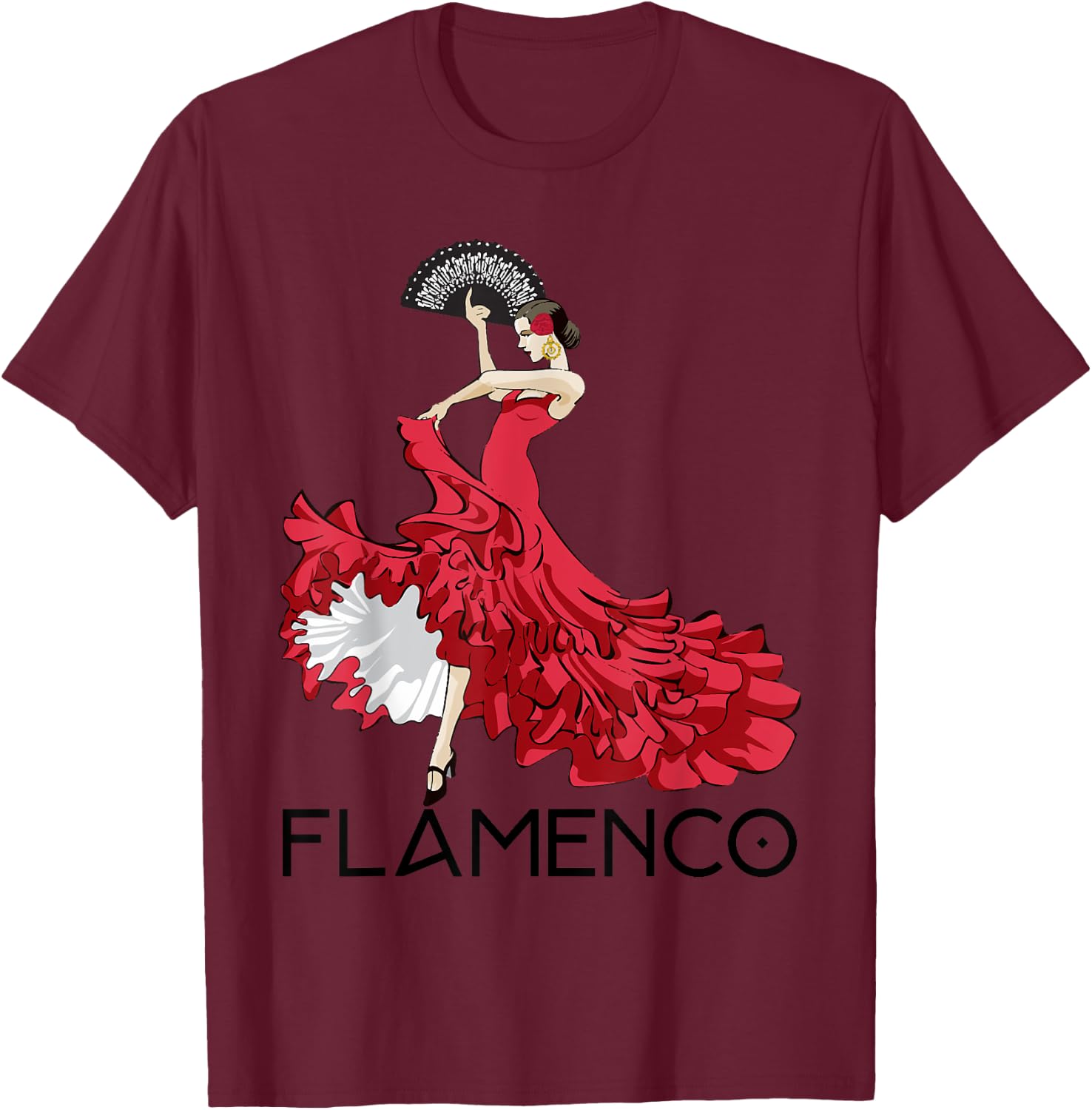 Flamenco dancer 1 - Spain T-Shirt - T-Shirt | Maroon